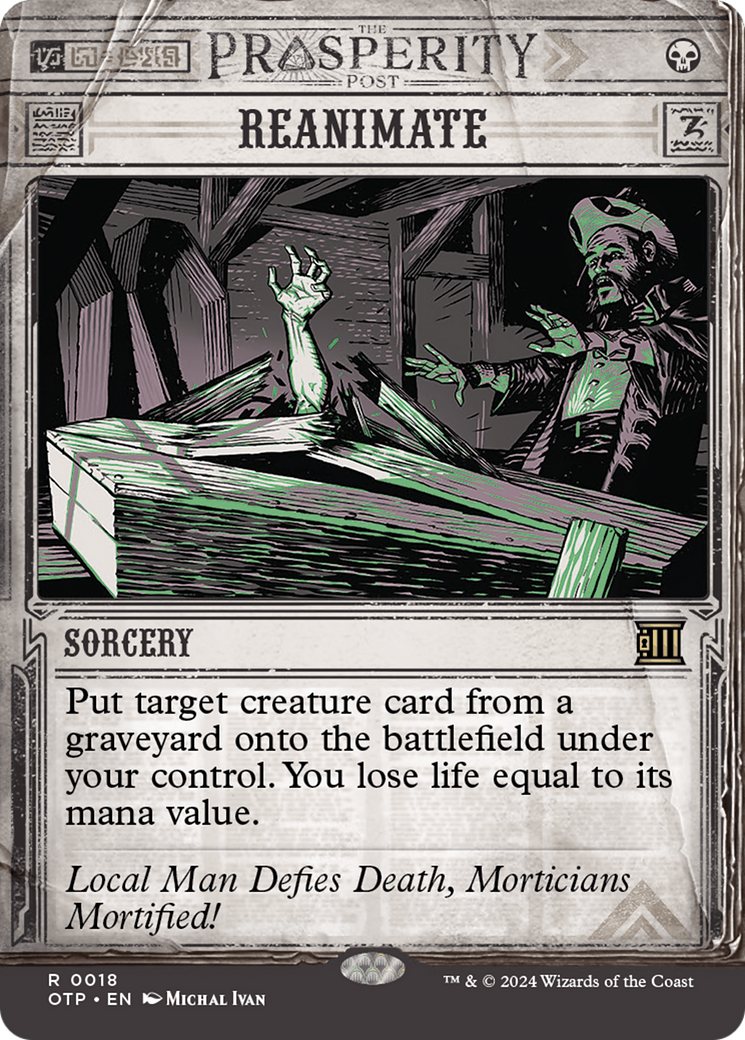 Reanimate (OTP-018) [Breaking News]: (Showcase) (Borderless) Foil