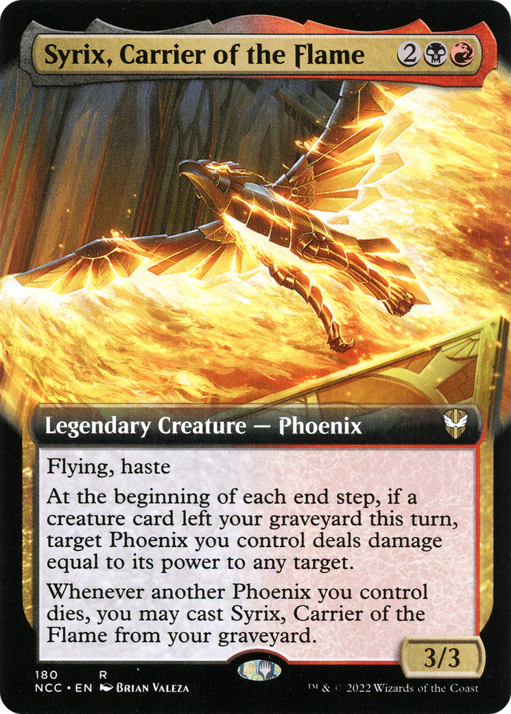 Syrix, Carrier of the Flame (Extended Art) (NCC-180) [New Capenna Commander]