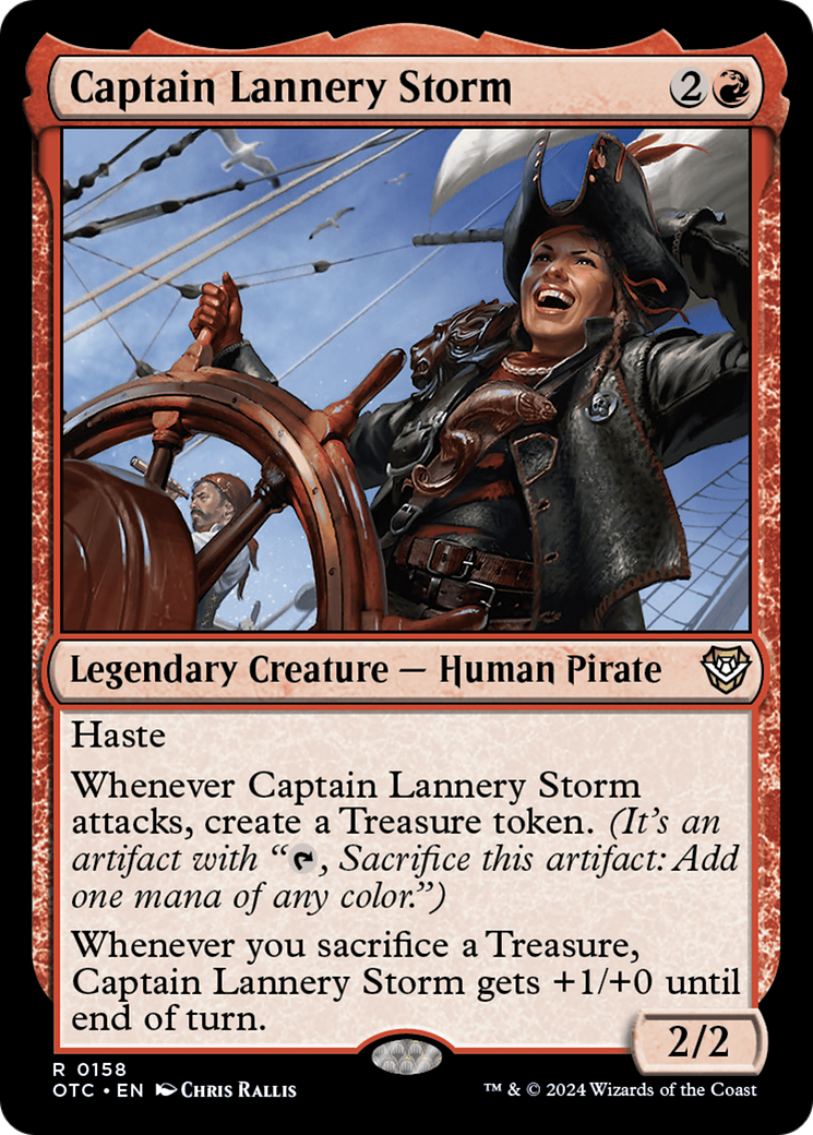 Captain Lannery Storm (OTC-158) [Outlaws of Thunder Junction Commander]