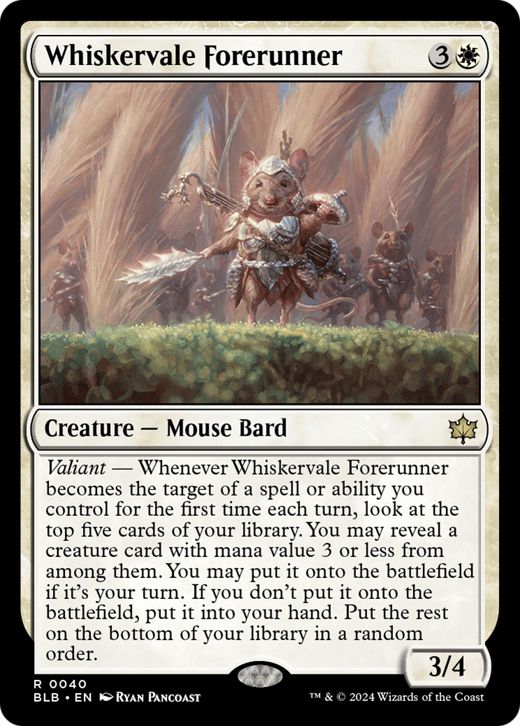 Whiskervale Forerunner (BLB-040) [Bloomburrow] Foil