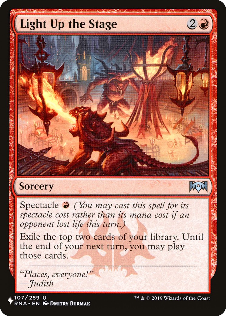 Light Up the Stage (LIST-RNA-107) [The List]