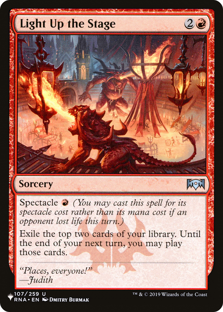Light Up the Stage (LIST-RNA-107) [The List]