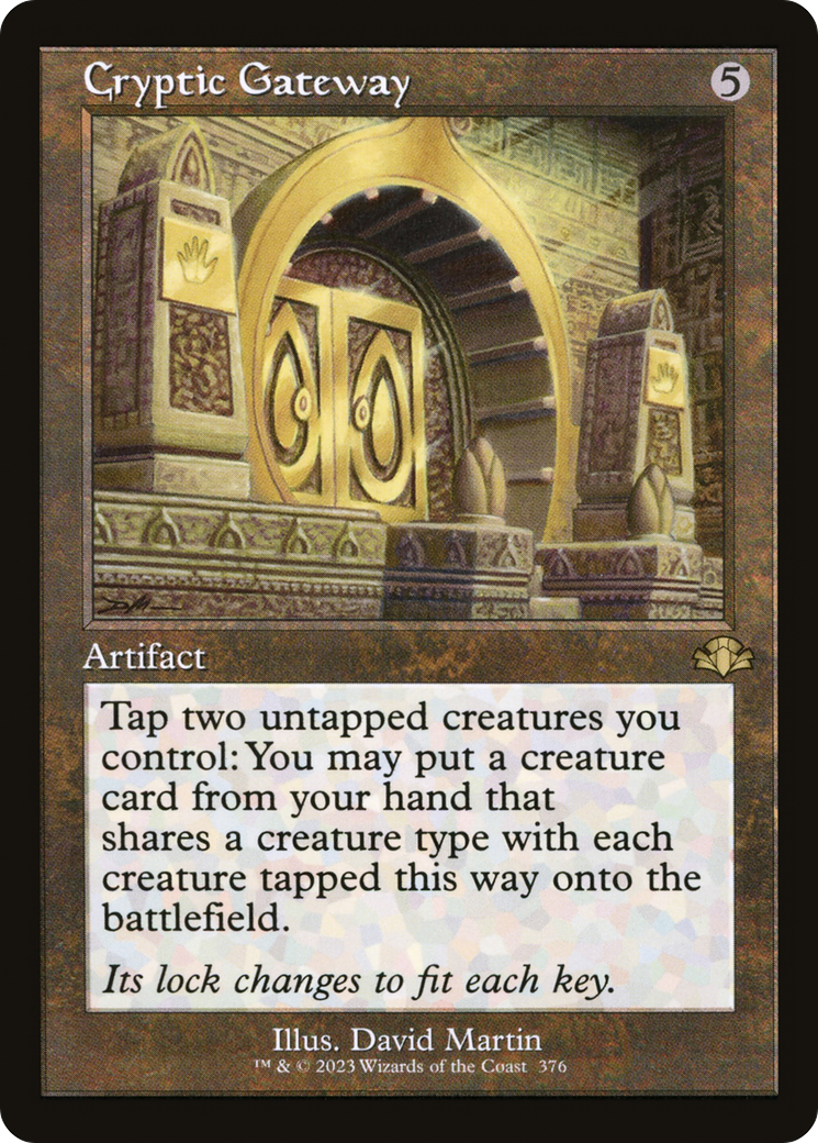 Cryptic Gateway (DMR-376) [Dominaria Remastered] Foil