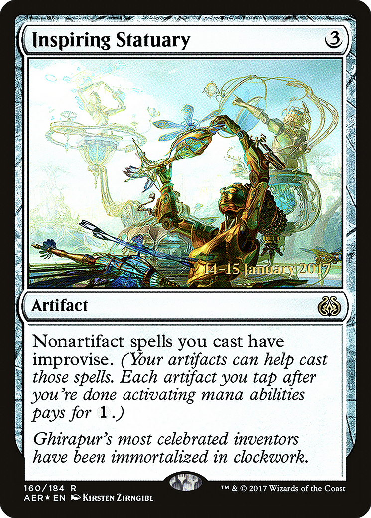 Inspiring Statuary (PRE-160S) [Aether Revolt Promos] Foil