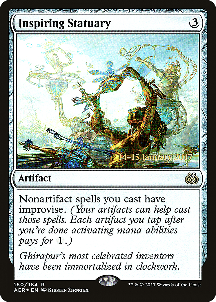 Inspiring Statuary (PRE-160S) [Aether Revolt Promos] Foil