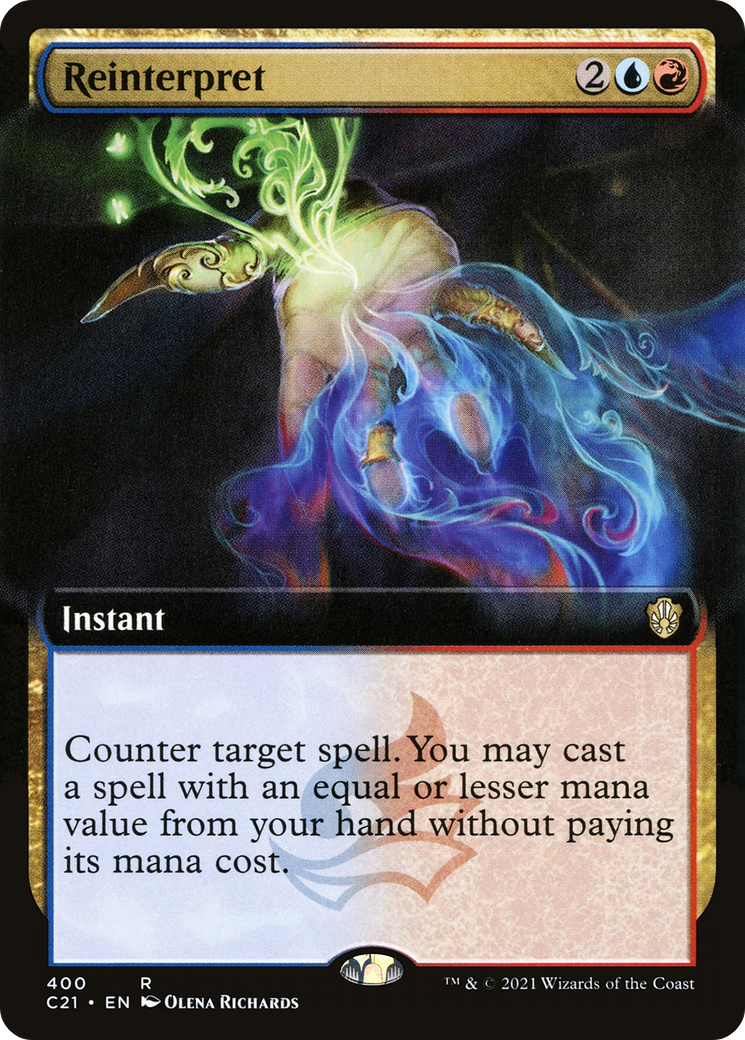 Reinterpret (Extended Art) (C21-400) [Commander 2021]