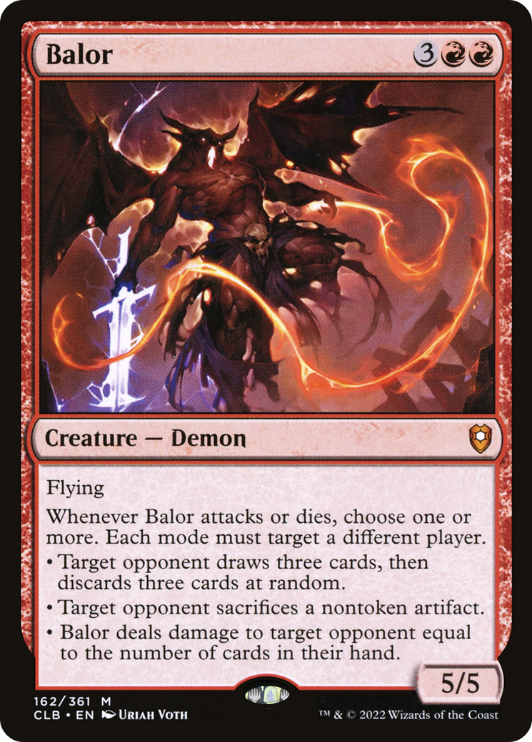 Balor (CLB-162) [Commander Legends: Battle for Baldur's Gate] Foil