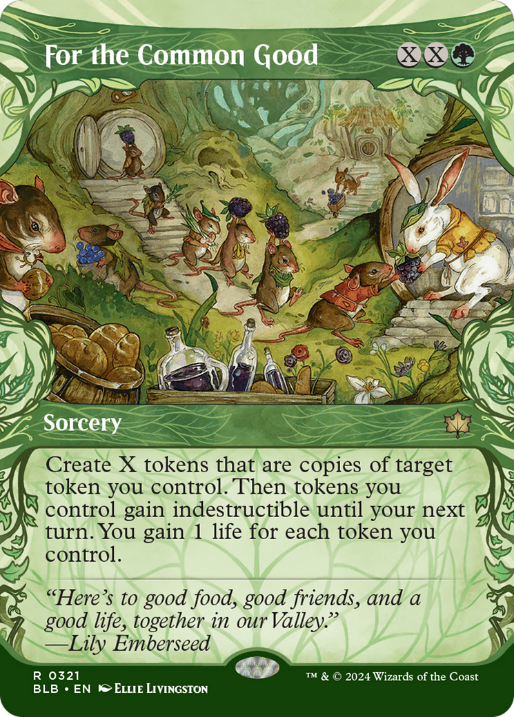 For the Common Good (BLB-321) [Bloomburrow]: (Showcase) (Borderless) Foil