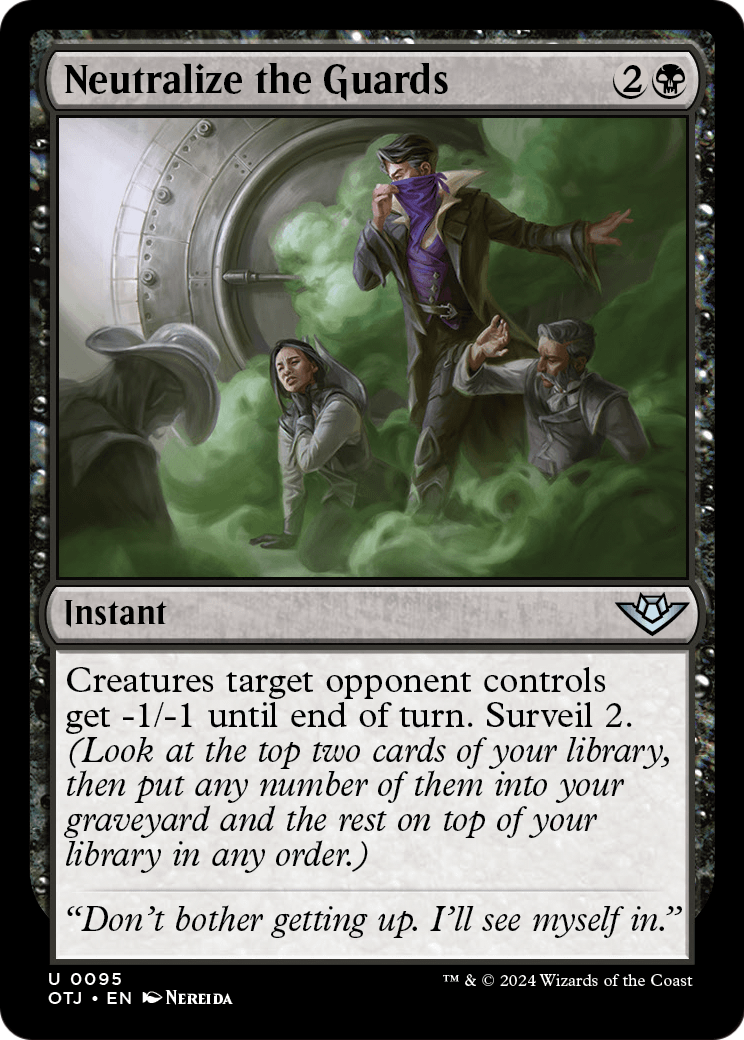 Neutralize the Guards (OTJ-095) [Outlaws of Thunder Junction] Foil