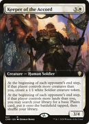Keeper of the Accord (Extended Art) (CMR-621) [Commander Legends]