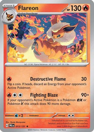 Flareon 13 - [SV Prismatic Evolutions] Holofoil