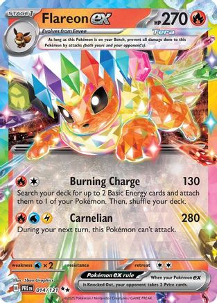 Flareon ex - 014/131 14 - [SV Prismatic Evolutions] Holofoil