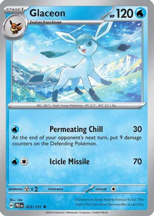 Glaceon 25 - [SV Prismatic Evolutions] Reverse Holofoil