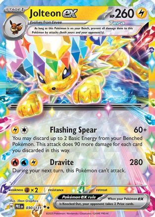 Jolteon ex - 030/131 30 - [SV Prismatic Evolutions] Holofoil