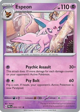 Espeon 33 - [SV Prismatic Evolutions] Holofoil
