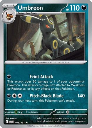 Umbreon 59 - [SV Prismatic Evolutions] Reverse Holofoil