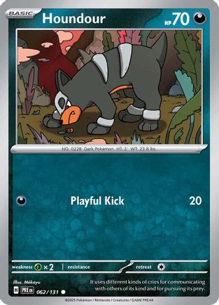 Houndour 62 - [SV Prismatic Evolutions] Reverse Holofoil