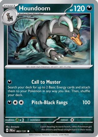 Houndoom 63 - [SV Prismatic Evolutions] Reverse Holofoil