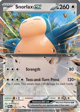 Snorlax ex 76 - [SV Prismatic Evolutions] Holofoil