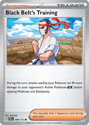 Black Belt's Training - 099/131 99 - [SV Prismatic Evolutions] Reverse Holofoil