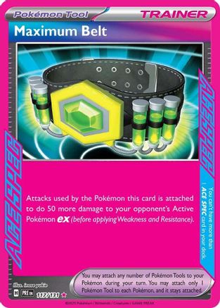 Maximum Belt 117 - [SV Prismatic Evolutions] Holofoil