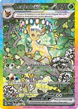 Leafeon ex - 144/131 144 - [SV Prismatic Evolutions] Holofoil