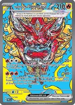 Hearthflame Mask Ogerpon ex - 148/131 148 - [SV Prismatic Evolutions] Holofoil