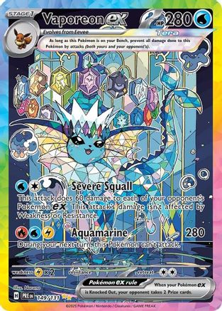 Vaporeon ex - 149/131 149 - [SV Prismatic Evolutions] Holofoil