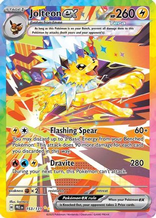 Jolteon ex - 153/131 153 - [SV Prismatic Evolutions] Holofoil