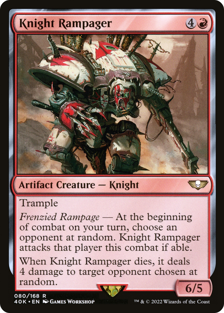 Knight Rampager (40K-080) [Warhammer 40,000 Commander]