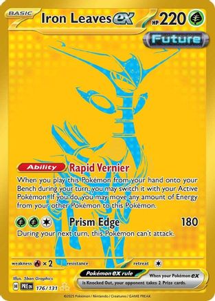 Iron Leaves ex 176 - [SV Prismatic Evolutions] Holofoil
