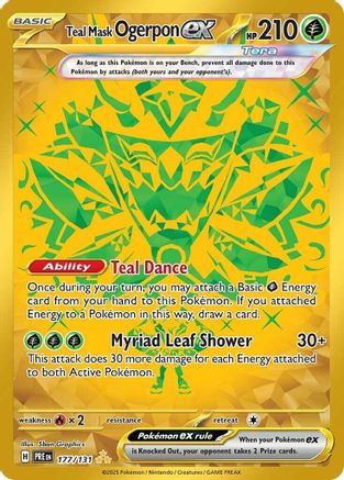 Teal Mask Ogerpon ex - 177/131 177 - [SV Prismatic Evolutions] Holofoil
