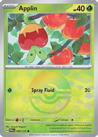 Applin (Poke Ball Pattern) 9 - [SV Prismatic Evolutions] Holofoil