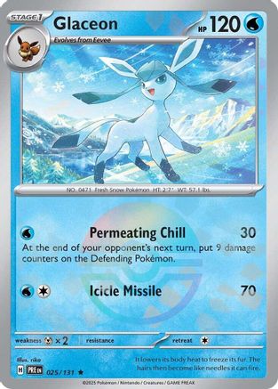 Glaceon (Poke Ball Pattern) 25 - [SV Prismatic Evolutions] Holofoil