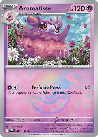 Aromatisse (Poke Ball Pattern) 39 - [SV Prismatic Evolutions] Holofoil