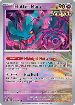 Flutter Mane (Poke Ball Pattern) 43 - [SV Prismatic Evolutions] Holofoil