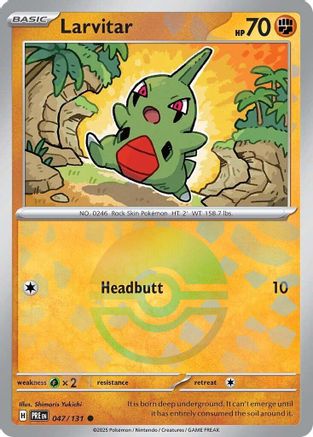 Larvitar (Poke Ball Pattern) 47 - [SV Prismatic Evolutions] Holofoil