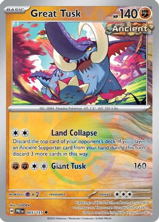 Great Tusk (Poke Ball Pattern) 55 - [SV Prismatic Evolutions] Holofoil