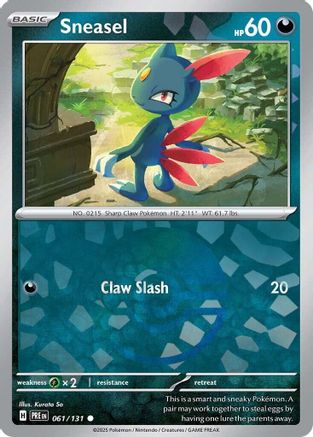 Sneasel (Poke Ball Pattern) 61 - [SV Prismatic Evolutions] Holofoil