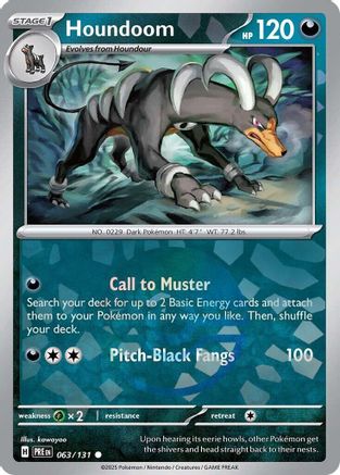 Houndoom (Poke Ball Pattern) 63 - [SV Prismatic Evolutions] Holofoil