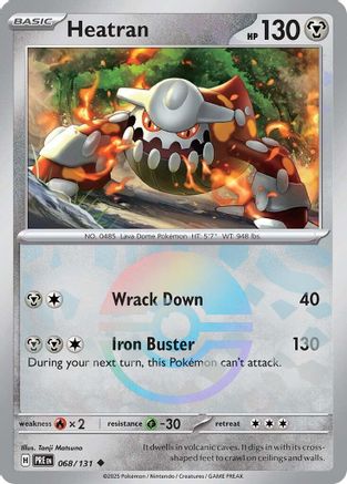 Heatran (Poke Ball Pattern) 68 - [SV Prismatic Evolutions] Holofoil