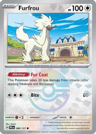 Furfrou (Poke Ball Pattern) 88 - [SV Prismatic Evolutions] Holofoil
