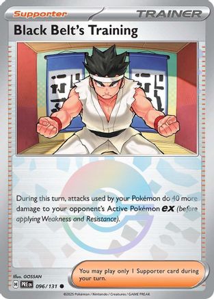 Black Belt's Training - 096/131 (Poke Ball Pattern) 96 - [SV Prismatic Evolutions] Holofoil