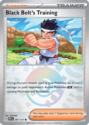Black Belt's Training - 097/131 (Poke Ball Pattern) 97 - [SV Prismatic Evolutions] Holofoil