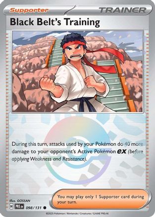 Black Belt's Training - 098/131 (Poke Ball Pattern) 98 - [SV Prismatic Evolutions] Holofoil