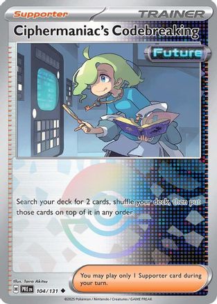 Ciphermaniac's Codebreaking (Poke Ball Pattern) 104 - [SV Prismatic Evolutions] Holofoil