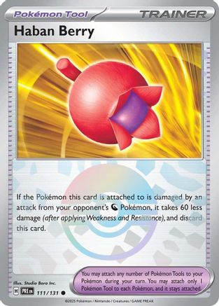 Haban Berry (Poke Ball Pattern) 111 - [SV Prismatic Evolutions] Holofoil