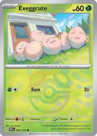 Exeggcute (Master Ball Pattern) 1 - [SV Prismatic Evolutions] Holofoil