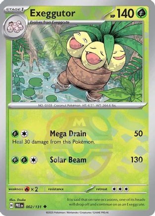Exeggutor (Master Ball Pattern) 2 - [SV Prismatic Evolutions] Holofoil