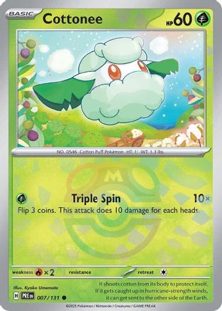 Cottonee (Master Ball Pattern) 7 - [SV Prismatic Evolutions] Holofoil